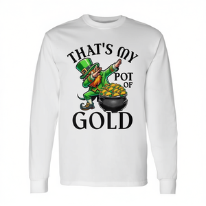 Camiseta de Manga Larga Pot O' Gold Dabbing Leprechaun Nacho, Categoría de Producto Promocional - Product Image 2