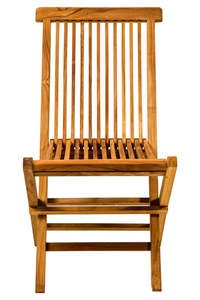 Chaise pliante Luxie en bois massif, écologique, durable, design traditionnel, pieds pliables, dossier en bois creux, mobilier pour la maison - Product Image 1