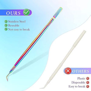 KAAMIR INSTRUMENTS Lash Lifting Applicator Vegan <b>Silicone</b> Design Easy Handling Durable Stainless Steel Lash Lifter <b>Tool</b> Lift - Product Image 4