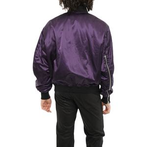 Chaqueta de invierno para hombre personalizada de alta calidad, chaqueta universitaria de satén personalizada al por mayor, chaqueta universitaria de estilo de trabajo Letterman para hombre - Product Image 3