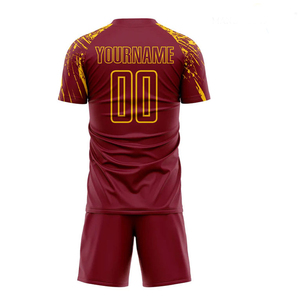 Maillot de football personnalisé en polyester 100 %, impression numérique, respirant, séchage rapide, antibactérien, ensemble uniforme de football pour adultes, vente en gros - Product Image 3