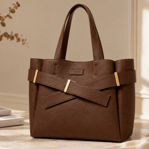 Sac fourre-tout robuste en cuir PU avec motif tissé, grand sac de voyage <span class=keywords><strong>à</strong></span> bandoulière, sac de transport multifonctionnel pour femmes et filles - Product Image 2