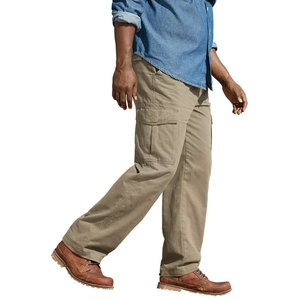 Hot Sale <b>Men's</b> Cotton Cargo Jogger Pants High Waist Quick Dry Breathable Straight Multi-Pocket Corduroy for Outdoor Casual - Product Image 5