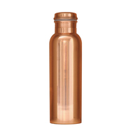Artisanat en métal Bouteille d'eau potable en cuivre 100% Bouteille de bière en cuivre de pureté et bouteilles de stockage