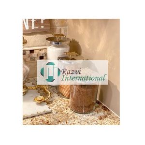 กระป๋องแก้วแบบทุบพร้อมฝาปิดแบบโมเสค3ขนาดภาชนะบรรจุกระป๋องแก้วหรูหราสำหรับใช้ตกแต่งในโรงแรม - Product Image 1