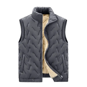 Veste parka rembourrée avec logo imprimé en marque propre, gilet d'hiver, faible MOQ, vestes matelassées respirantes pour hommes - Product Image 1