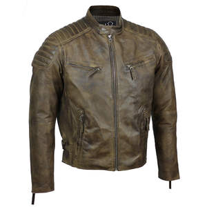 Vestes en cuir coupe-vent pour hommes de qualité supérieure Nouveau design avec tissu doux OEM confortable teint en tissu uni style Street Wear en vente - Product Image 2