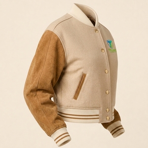 Chaqueta Varsity de Alta Calidad para Mujer, Ropa Urbana, Diseñada con Material Ligero y Forro Cómodo - Product Image 3