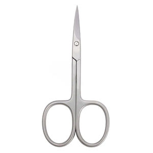 Top Quality Stainless Steel Colorful Titanium Curved Sharp Private Label Eyebrow <b>Nail</b> Scissors Cuticle Scissor - Product Image 5