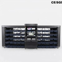 Trieur de commandes multi-niveaux à commande PLC, faible bruit, pour centre d'expédition, gain de place, compartiments personnalisables, compatible WMS