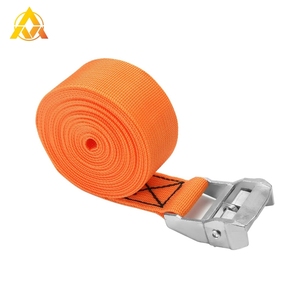 Sangles d'arrimage à cliquet, sangles de fixation réglables à boucle à came, 1,5 pouces, 700 kg, 4 m, pour moto, cargaison, kayak, bateau, canoë, camion, remorque - Product Image 1