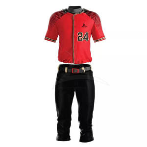 ชุดเครื่องแบบเบสบอลสี & โลโก้100% โพลีเอสเตอร์แห้งเร็วระบายอากาศได้ดีดีไซน์แบบมืออาชีพ - Product Image 4