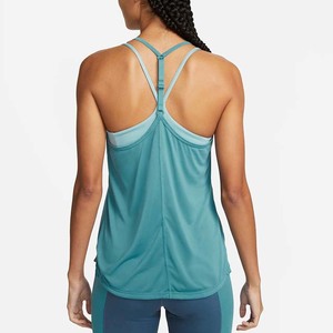 Camiseta deportiva sin mangas de punto transpirable con cuello redondo y color sólido para mujer a precio económico para uso casual. - Product Image 3