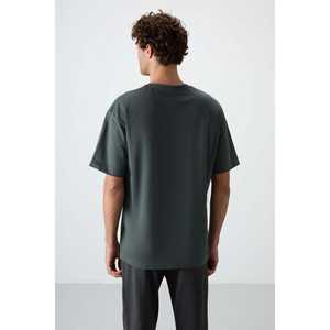 Camiseta Oversize para Hombre Color Caqui, 100% Algodón Jersey, Textura Gruesa, Estampada-88371 - Product Image 2