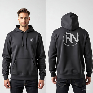 เสื้อฮู้ดดี้คุณภาพสูง 100% ผ้าฝ้าย: สำหรับผู้ชาย ระบายอากาศได้ดี สวมใส่สบาย รับสกรีนโลโก้ สไตล์สตรีทแวร์ | เสื้อสเวตเตอร์แบบสวม ดีไซน์ใหม่ ขายดี - Product Image 4