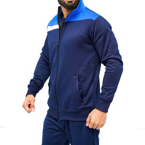 <b>Mens</b> Running Tracksuit Set Two Piece Athletic Sportswear Outfit with <b>Long</b> <b>Sleeve</b> Zip Jacket and Pants for Gym Workout Use - Product Image 4