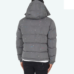 Custom Unisex Winter Outdoor Insulated <b>Puffer</b> <b>Jacket</b> <b>Thin</b> Warm <b>Jacket</b> with Sublimation Flower Design Printed Custom Manufactured - Product Image 6