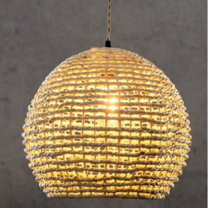 Bon marché, nouveaux articles abat-jour tissé en jacinthe d'eau, plafonnier en forme de ligne avec effet éclaircissant fabriqué au Vietnam - Product Image 1