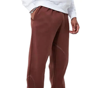 Most Selling Anti-Wrinkle <b>Men's</b> Sweatpants Elastic Waist Mid-Waist Canvas <b>Flare</b> Stacked <b>Trouser</b> - Product Image 5