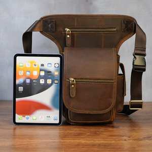 Real Genuine Cow Leather Waist <b>Pack</b> for Men LWB-0161 <b>Sling</b> Shoulder Bag with Belt Pattern Waterproof Outdoor Travel Pouch - Product Image 1