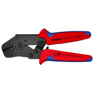 เครื่องมือจีบสายไฟแบบไม่หุ้มฉนวน Knipex รุ่น Short Design แบบขัดเงา สำหรับขั้วต่อแบบเปิด ขนาดปลั๊ก 2.8+4.8 มม. - Product Image 2