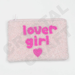 Pochette à monnaie perlée de graine de fraise beau portefeuille de porte-monnaie perlé personnalisé pour les femmes pochette à monnaie à la mode avec - Product Image 2