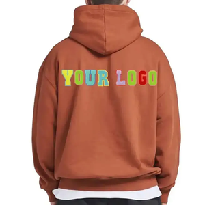 Sudadera con capucha de lana de algodón 100% informal sólida con bordado de chenilla de secado rápido para hombres, ropa de invierno de alta calidad hecha en Pakistán - Product Image 2