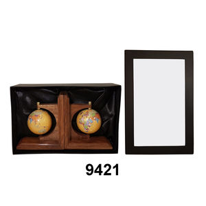 Fabricant Indien Et Exportateurs De Globe Nautique En Laiton En Bois Serre-Livres Paire Pour La Maison Et L'hôtel Cadeaux Décoratifs À Vendre - Product Image 2