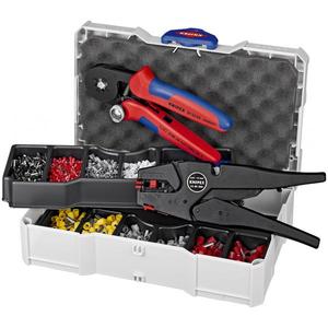 Knipex Crimp Assortment for <b>Wire</b> End Sleeves Self-Adjusting Insulation <b>Stripper</b> with Crimping Pliers - Product Image 1
