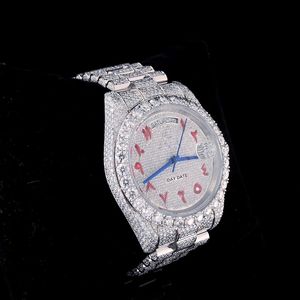 นาฬิกาเพชรมอยส์ซอไนท์สุดหรูสำหรับชายและหญิงสายสแตนเลส - Product Image 3