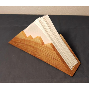 Premium Solid Wood Napkin Holder <b>Tissue</b> Storage Rack For Dining Table & Kitchen Rustic Wooden Napkin Dispenser Excellent Price - Product Image 6