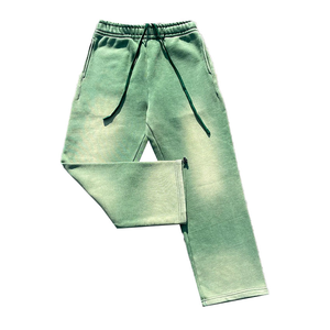 Finch luxe hommes français éponge jambe droite pantalons de survêtement concepteur personnalisé taille moyenne léger Style décontracté Logo personnalisé lavé - Product Image 3