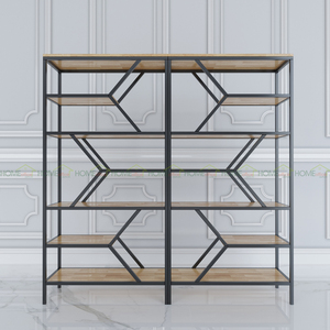Dimonshelf 80x30x160cm Decorative <b>Shelf</b> Rubber Wood KTB68052 for Living Room Decor - Product Image 5