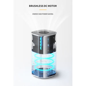 Moniteur de Qualité de l'Air Intelligent avec Capteur, Filtre HEPA Écologique, CADR 500 m³/h, Faible Bruit 60 dB, Couverture 35-60 m² pour Nettoyage de Buanderie - Product Image 4