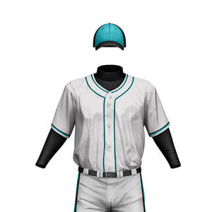 Logotipo personalizado impreso color sólido béisbol ropa deportiva poliéster mejor calidad al por mayor uniforme de talla grande nuevos precios razonables - Product Image 4