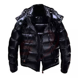 OEM personalizado para hombre chaqueta acolchada de alta calidad brillante con capucha invierno chaqueta hinchada ropa informal al por mayor proveedor de fábrica - Product Image 5