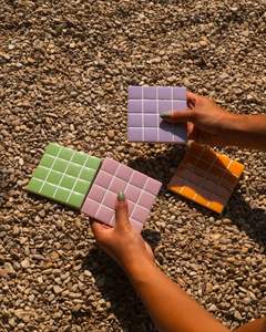 Sous-verre en mosaïque de verre bleu carré, incrusté, pour tasse à boisson, décoration de table, accessoires de cuisine, vaisselle, fournitures de restaurant - Product Image 2