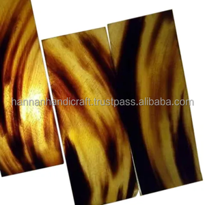 แผ่นเขาควายขัดเงาวัสดุธรรมชาติยังไม่เสร็จ/ไม่เจียระไนสไตล์สัตว์วัสดุอินทรีย์สำหรับขายจากอินเดีย - Product Image 2