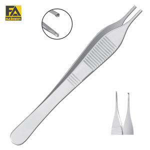 Adson Tissue Forceps Cuter Print) 1x2 Dents Regular Point Straight - Product Image 1