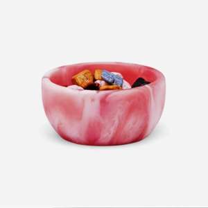 Bol à pied classique en résine tourbillonnante Bol en résine blanche en ligne au meilleur prix Taille du produit personnalisé Fabriqué en Inde - Product Image 4