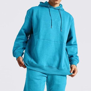 Sweat à capuche à manches longues avec poche kangourou style pull 100% coton Vêtements pour hommes Sweats à capuche - Product Image 5