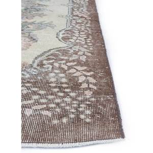 Vintage 9x12 <b>Wool</b> Rug Beige & <b>Brown</b> Hand Knotted Medallion Rectangle Puzzle Abstract Patterns for Home Entryway Hallway-Pae-2184 - Product Image 4