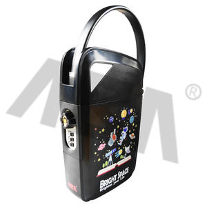 ตู้เซฟแบบพกพาพร้อมกุญแจดิจิตอล ผลิตจากวัสดุ ABS ผสมโลหะผสมสังกะสีและเหล็ก สีดำ สำหรับเก็บของมีค่าอย่างปลอดภัยทั้งในร่ม/กลางแจ้ง/ชายหาด - Product Image 3