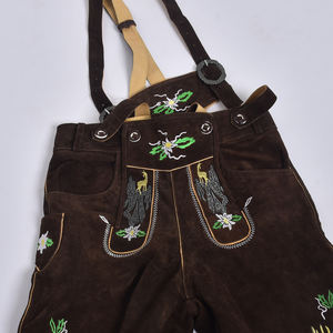 Short bavarois en cuir de vachette et daim de qualité supérieure Short bavarois Lederhosen pour hommes authentique personnalisé - Product Image 3