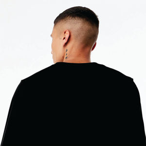 50% Poly 25% Airlume Combed and <b>Ring</b> Spun Cotton 25% Rayon 40 Single 3.8 oz <b>Black</b> Unisex Triblend Long Sleeve T-Shirt - Product Image 6