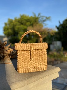 Verano playa viaje moda alta calidad hecho a mano natural mujeres camello blanco bandolera flor clásico Bali waterjacinth bag - Product Image 3