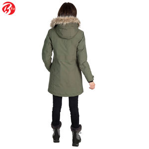 <b>Women's</b> Autumn <b>Winter</b> Windproof Parka Jacket <b>Padded</b> Down Hooded <b>Coat</b> with Multiple Pockets Breathable Design - Product Image 4