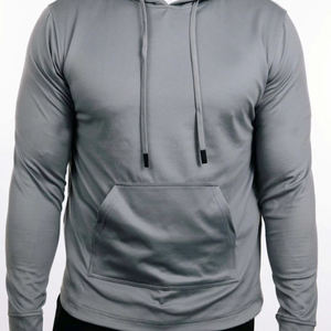 Customized Heavyweight 450GSM-580GSM Cotton Fleece Pullover <b>Hoodie</b> for Men Winter Solid <b>Zippered</b> Hooded Collar Printed Logo - Product Image 2