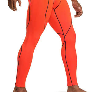 Prix d'usine bas quantité minimale de commande pantalon de compression personnalisé pour hommes, leggings collants de course d'entraînement athlétique à sec frais Leggings athlétiques - Product Image 4