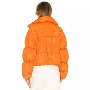 Nueva chaqueta acolchada para mujer en invierno, chaquetas para mujer, abrigos largos de invierno de talla grande, chaqueta acolchada de invierno, cuello vuelto para mujer - Product Image 2